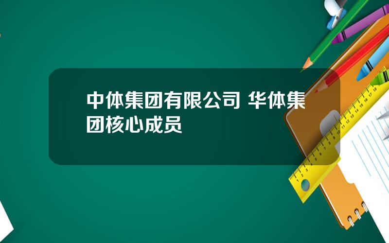 中体集团有限公司 华体集团核心成员